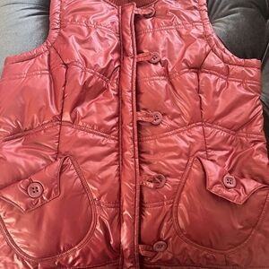 Women  Puffer Vest - Red